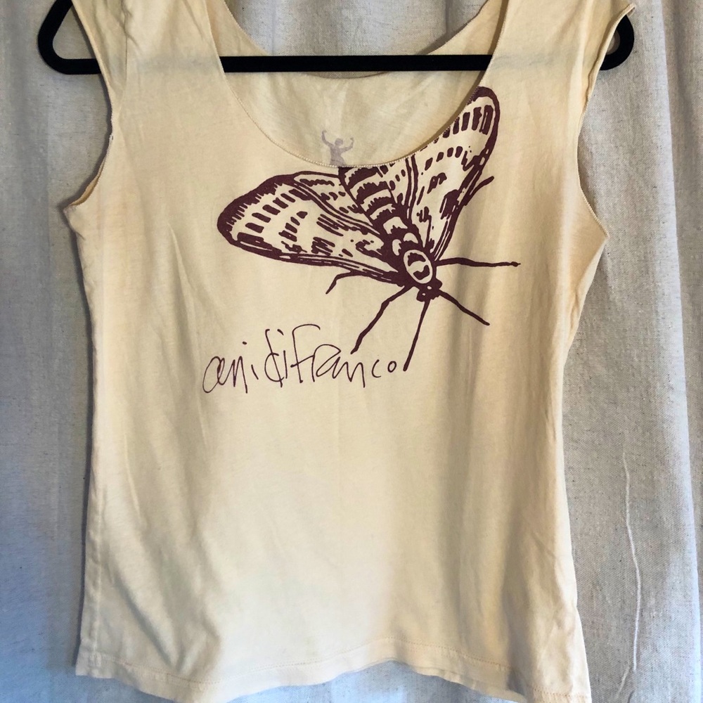 Ani Difranco by American Apparel, cream cut tee